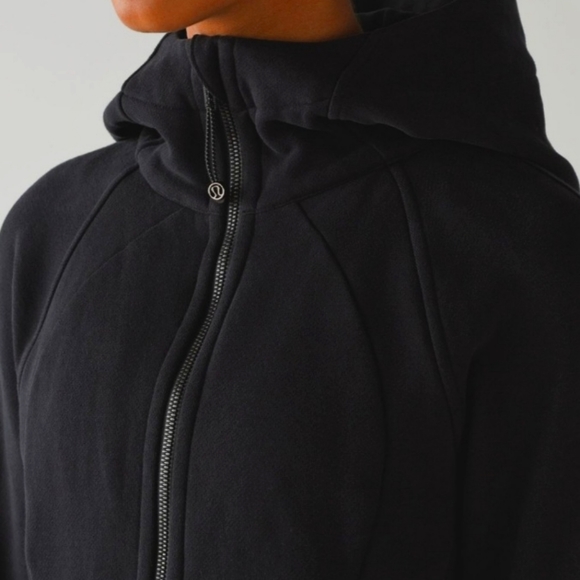 lululemon athletica Sweaters - SOLD Lululemon Scuba Hoodie  Light Cotton Fleece size 10 in Black